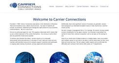 Desktop Screenshot of carrierconnections.com